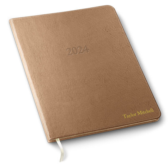 2024 Large Monthly Leather Planner (7.5 x 9.75 in)